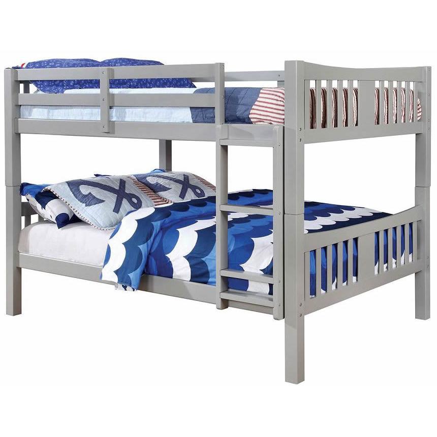 Furniture of America Cameron CM-BK929F-GY Full/Full Bunk Bed, Gray IMAGE 1